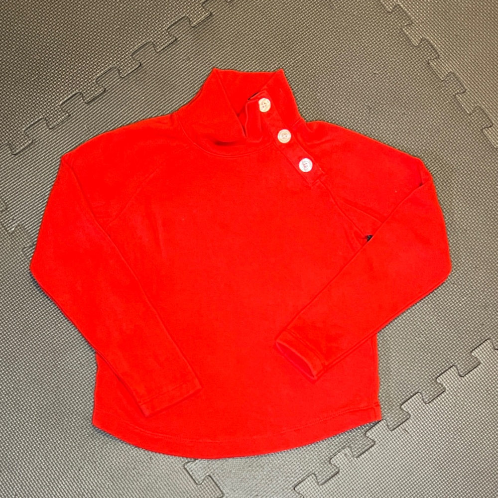 Crewcuts Red Polo Shirt with Plaid Accent